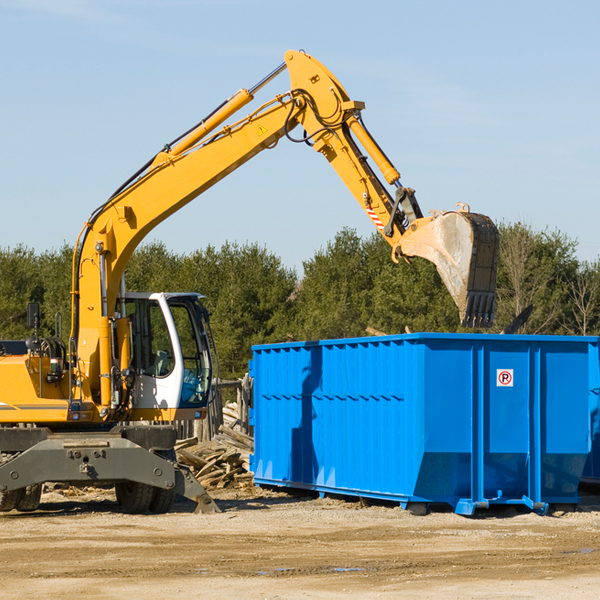 what size residential dumpster rentals are available in Tennessee Ridge